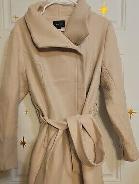 41 Hawthorn Cream Belted Trench Coat